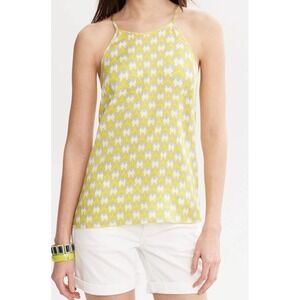 Banana Republic Women's‎ Gray Milly Printed Silk Tank Top Size Small $79.50